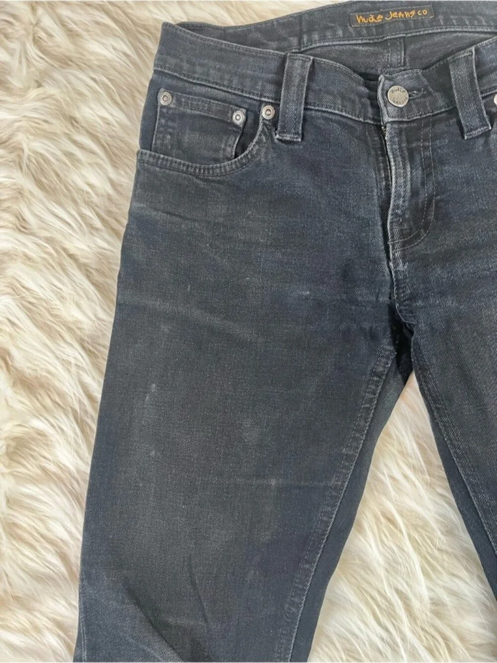 Nudie Tight Long John Jeans Men's 27x30 Black